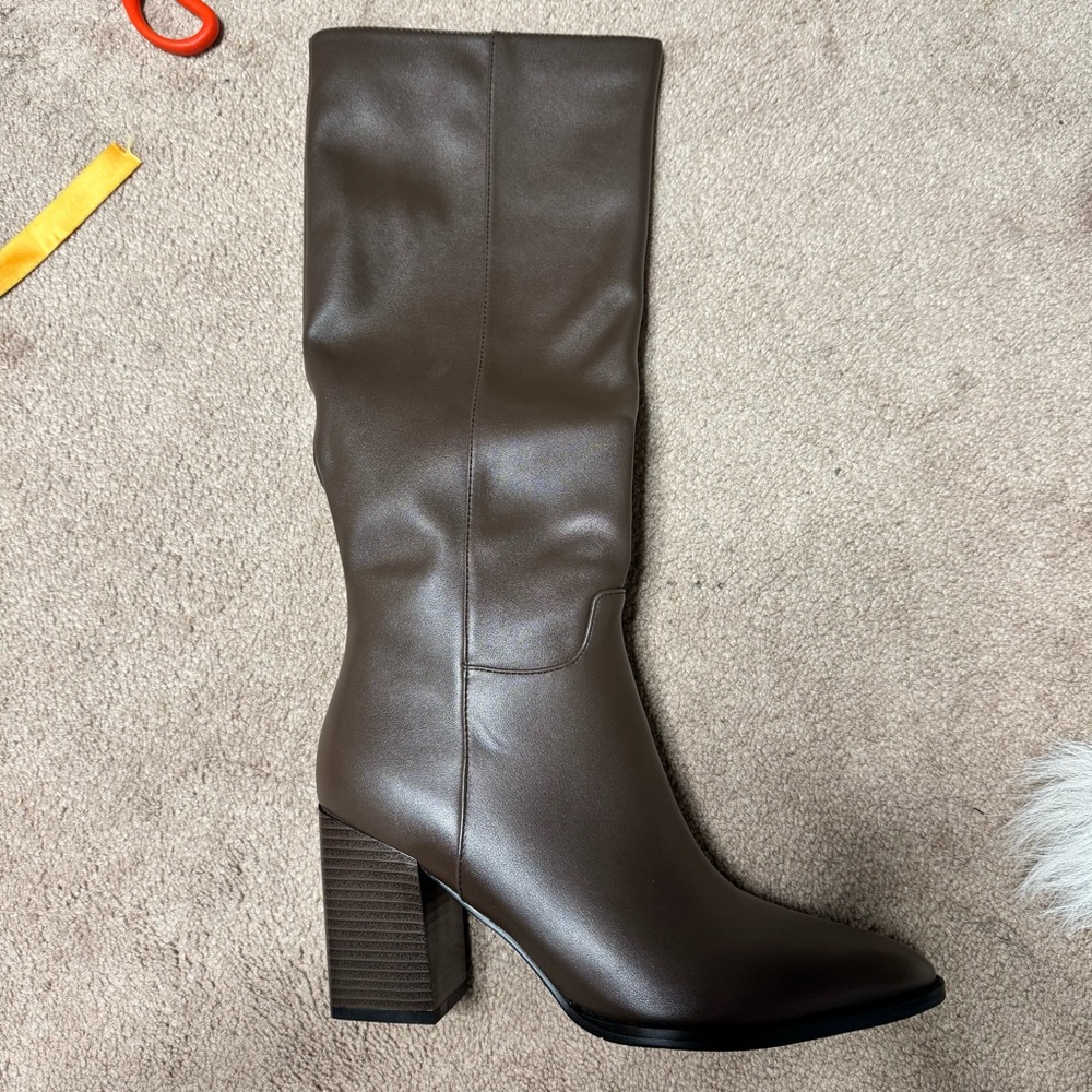 Brown Knee-High Boots